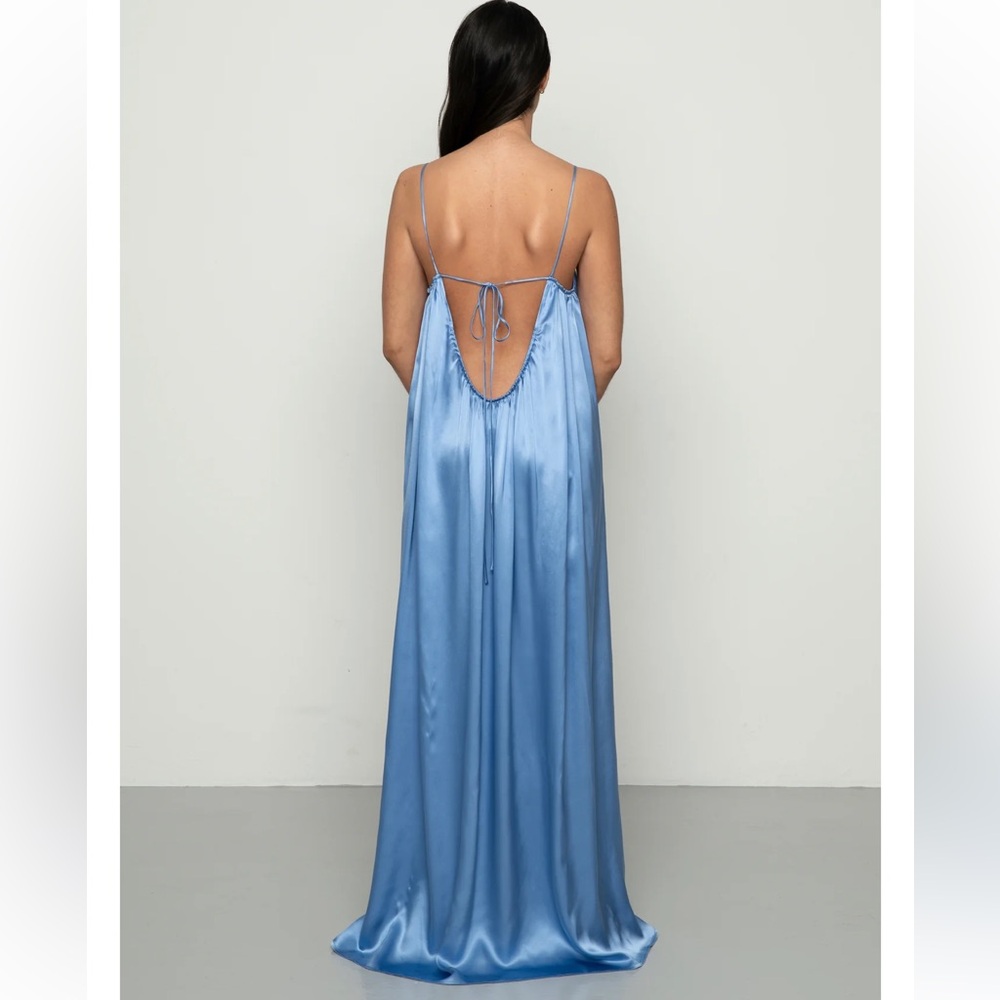 Mandi Breeze Juliette dress blue 100% silk